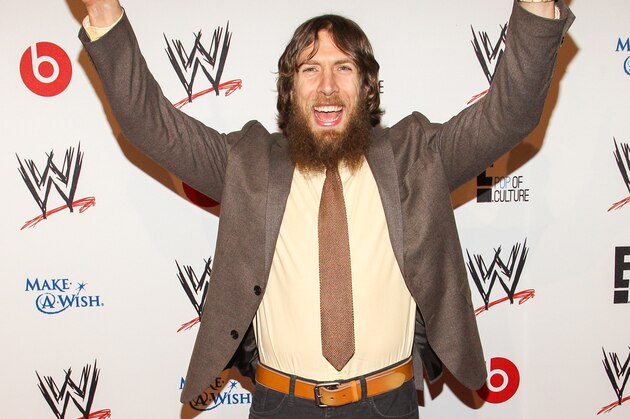 WWE Superstar Bryan Danielson (AKA Daniel Bryan) arrives at the Superstars of Hope honors Make A Wish Foundation event at The Beverly Hills Hotel on Thursday, August 15, 2013 in Beverly Hills, Calif. (Photo by Paul A. Hebert/Invision/AP)