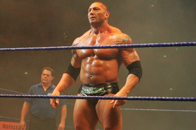 SYDNEY, AUSTRALIA - JUNE 15:  Batista stands in the ring before facing World Heavyweight Champion Edge during WWE Smackdown at Acer Arena on June 15, 2008 in Sydney, Australia.  (Photo by Gaye Gerard/Getty Images)