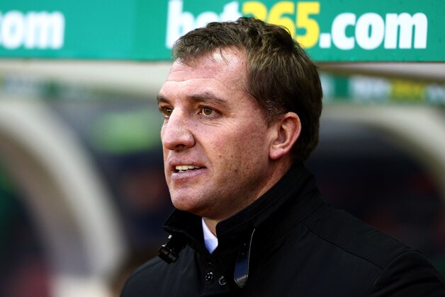 STOKE ON TRENT, ENGLAND - JANUARY 12:  Brendan Rodgers manager of Liverpool looks on prior to the Barclays Premier League match between Stoke City and Liverpool at Britannia Stadium on January 12, 2014 in Stoke on Trent, England.  (Photo by Clive Mason/Getty Images)