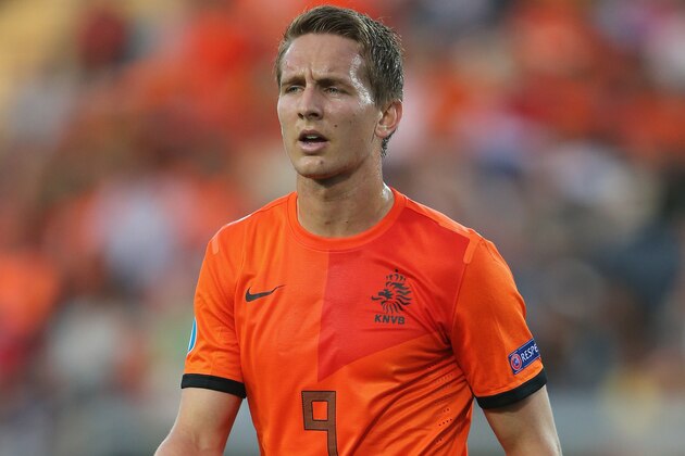 JERUSALEM, ISRAEL - JUNE 09:  Luuk De Jong of The Netherlands during UEFA European U21 Championships, Group B match between The Netherlands and Russia at Teddy Stadium  on June 9, 2013 in Jerusalem, Israel.  (Photo by Ian Walton/Getty Images)