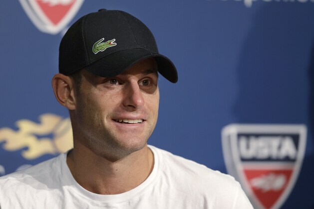 Andy Roddick speaks at a press conference following his fourth round loss to Argentina's Juan Martin Del Potro at the 2012 US Open tennis tournament, Wednesday, Sept. 5, 2012, in New York. Roddick said he would retire after the match. (AP Photo/Mike Groll) Andy Roddick speaks at a press conference following his fourth round loss to Argentina's Juan Martin Del Potro at the 2012 US Open tennis tournament, Wednesday, Sept. 5, 2012, in New York. Roddick said he would retire after the match. (AP Photo/Mike Groll)