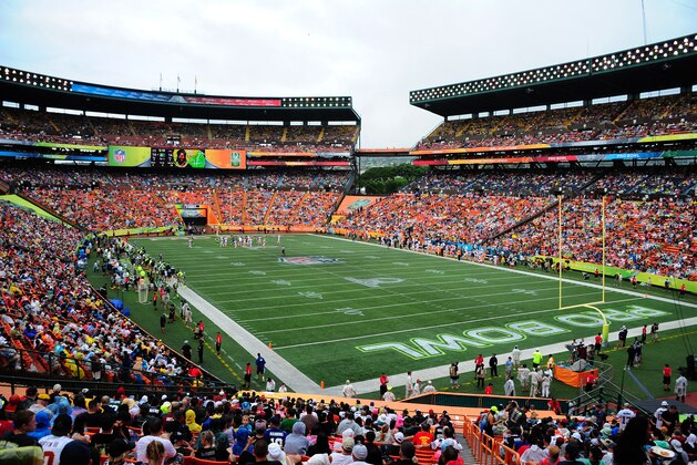 HONOLULU, HI - JANUARY 26: A general view of Aloha Stadium during the 2014 Pro Bowl on January 26, 2014 in Honolulu, Hawaii  (Photo by Scott Cunningham/Getty Images)
