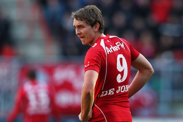 ENSCHEDE, NETHERLANDS - FEBRUARY 26:  Luuk de Jong of Twente looks on during the Eredivisie match between FC Twente and FC Utrecht at De Grolsch Veste Stadium on February 26, 2012 in Enschede, Netherlands.  (Photo by Dean Mouhtaropoulos/Getty Images)