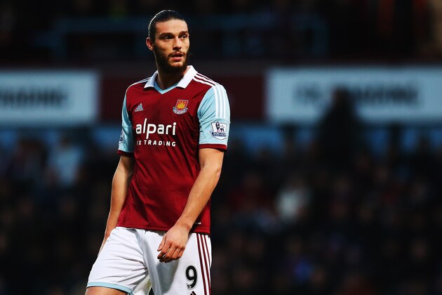 LONDON, ENGLAND - JANUARY 18:  Andy Carroll of West Ham United reacts during the Barclays Premier League match between West Ham United and Newcastle United at the Boleyn Ground on January 18, 2014 in London, England.  (Photo by Julian Finney/Getty Images)