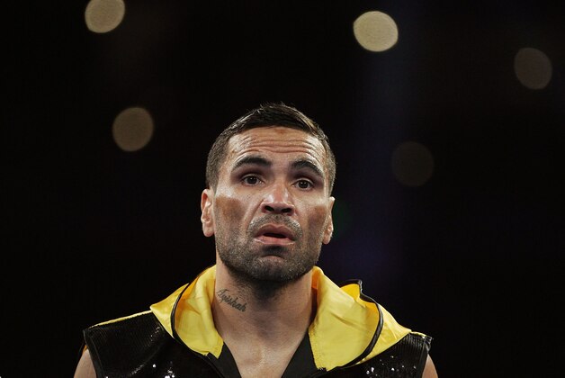SYDNEY, AUSTRALIA - NOVEMBER 27:  Anthony Mundine prepares to fight Shane Mosley during the WBA International super welterweight title bout between Anthony Mundine and Shane Mosley at Acer Arena on November 27, 2013 in Sydney, Australia.  (Photo by Mark Metcalfe/Getty Images)