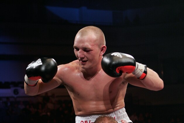 CARDIFF, WALES - JULY  21:   Gavin Rees celebrates his win against Souleymane M'baye during the  WBA Light  Welterweight title fight on  July 21, 2007 at the Cardiff International Arena,  Cardiff Wales. (Photo by John Gichigi/Getty Images)