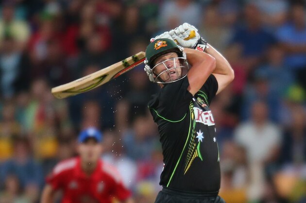 HOBART, AUSTRALIA - JANUARY 29:  Cameron White of Australia bats during game one of the International Twenty20 series between Australia and England at Blundstone Arena on January 29, 2014 in Hobart, Australia.  (Photo by Scott Barbour/Getty Images)