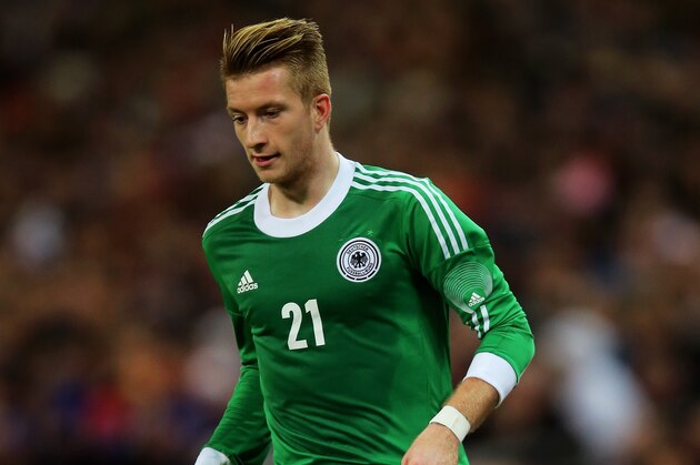 LONDON, ENGLAND - NOVEMBER 19:  Marco Reus of Germany in action during the international friendly match between England and Germany at Wembley Stadium on November 19, 2013 in London, England.  (Photo by Clive Rose/Getty Images)