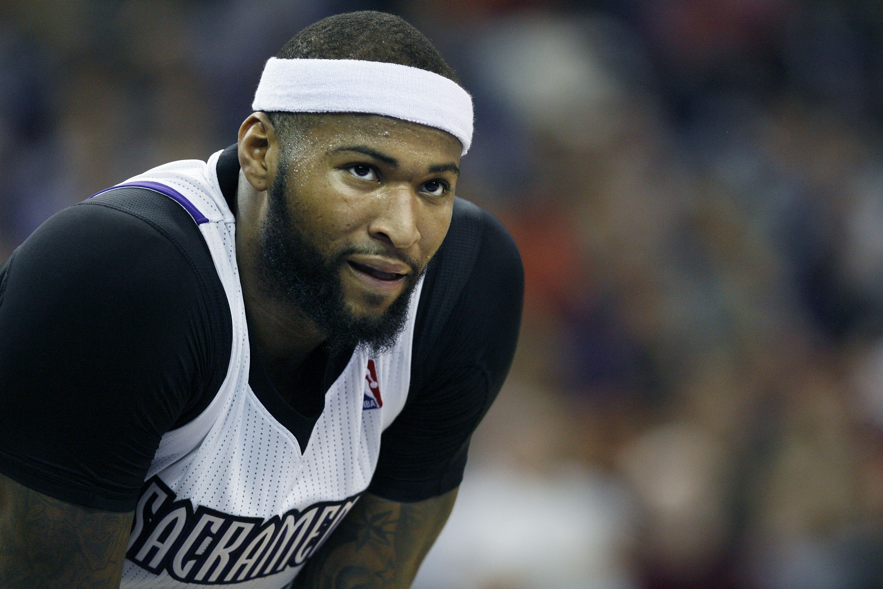 Sacramento Kings center DeMarcus Cousins during an NBA basketball game against the New Orleans Pelicans in Sacramento, Calif.,  on Monday, Dec. 23, 2013.(AP Photo/Steve Yeater)