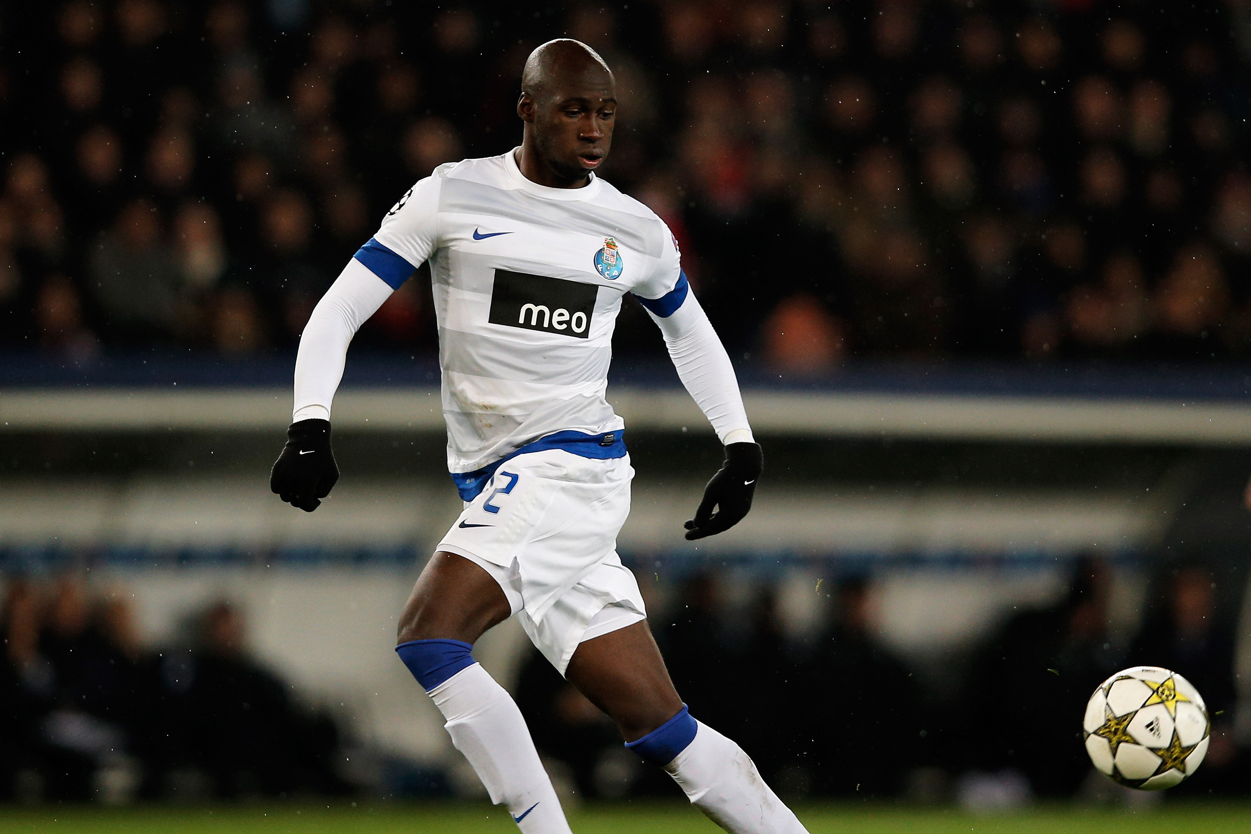 PARIS, FRANCE - DECEMBER 04:  Eliaquim Mangala of Porto in action during the Group A UEFA Champions League match between Paris Saint-Germain FC and FC Porto at Parc des Princes on December 4, 2012 in Paris, France.  (Photo by Dean Mouhtaropoulos/Getty Images)