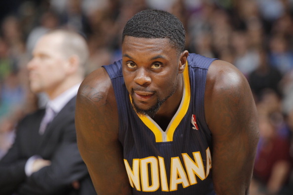 SACRAMENTO, CA - JANUARY 24: Lance Stephenson #1 of the Indiana Pacers in a game against the Sacramento Kings on January 24, 2014 at Sleep Train Arena in Sacramento, California. NOTE TO USER: User expressly acknowledges and agrees that, by downloading and or using this photograph, User is consenting to the terms and conditions of the Getty Images Agreement. Mandatory Copyright Notice: Copyright 2014 NBAE (Photo by Rocky Widner/NBAE via Getty Images)