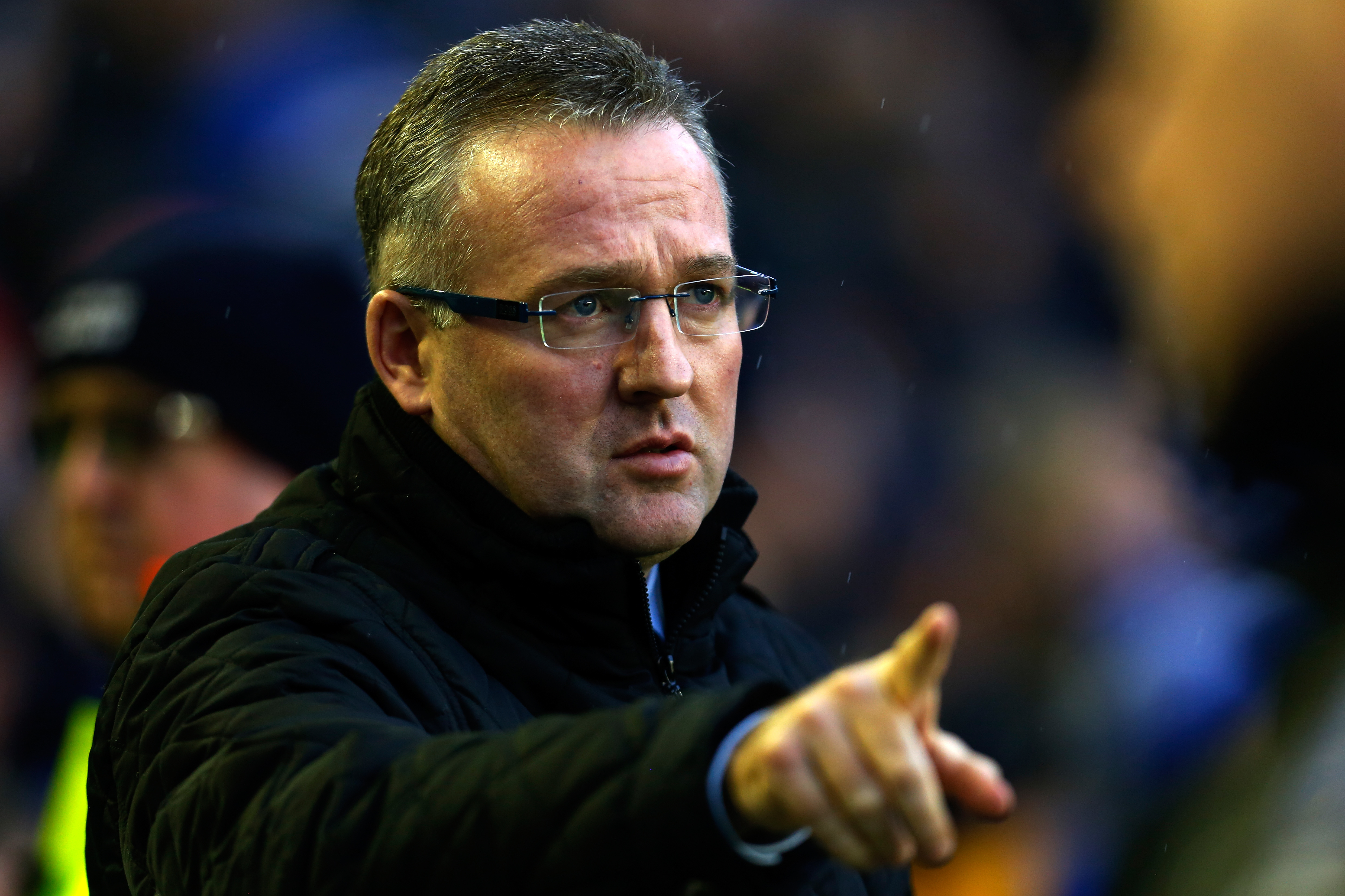 LIVERPOOL, ENGLAND - FEBRUARY 01: Manager Paul Lambert of Aston Villa gestures before the Barclays Premier League match between Everton and Aston Villa at Goodison Park on February 1, 2014 in Liverpool, England. (Photo by Paul Thomas/Getty Images)