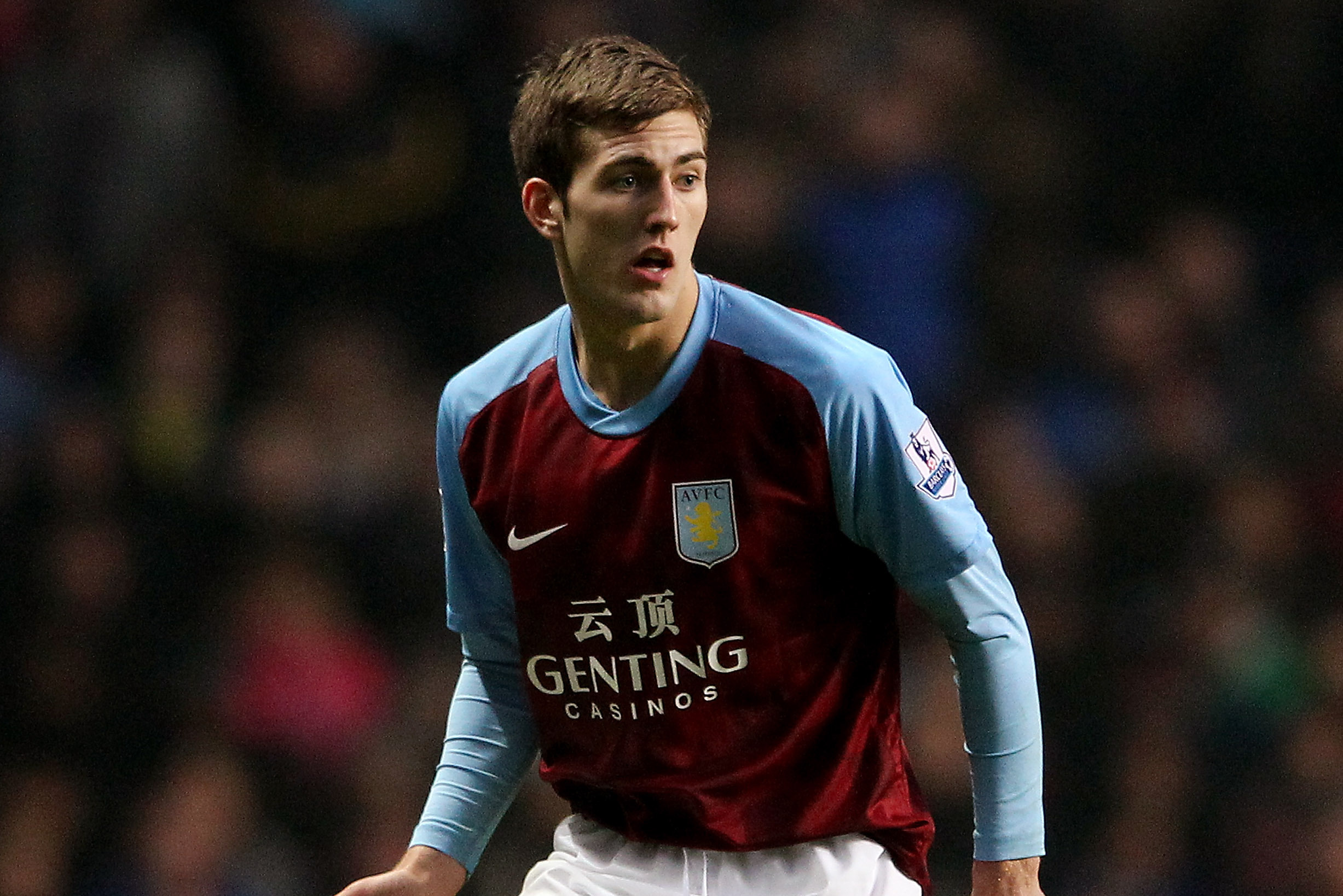 BIRMINGHAM, ENGLAND - FEBRUARY 12:  Gary Gardner of Aston Villa during the Barclays Premier League match between Aston Villa and Manchester City at Villa Park on February 12, 2012 in Birmingham, England.  (Photo by Scott Heavey/Getty Images)