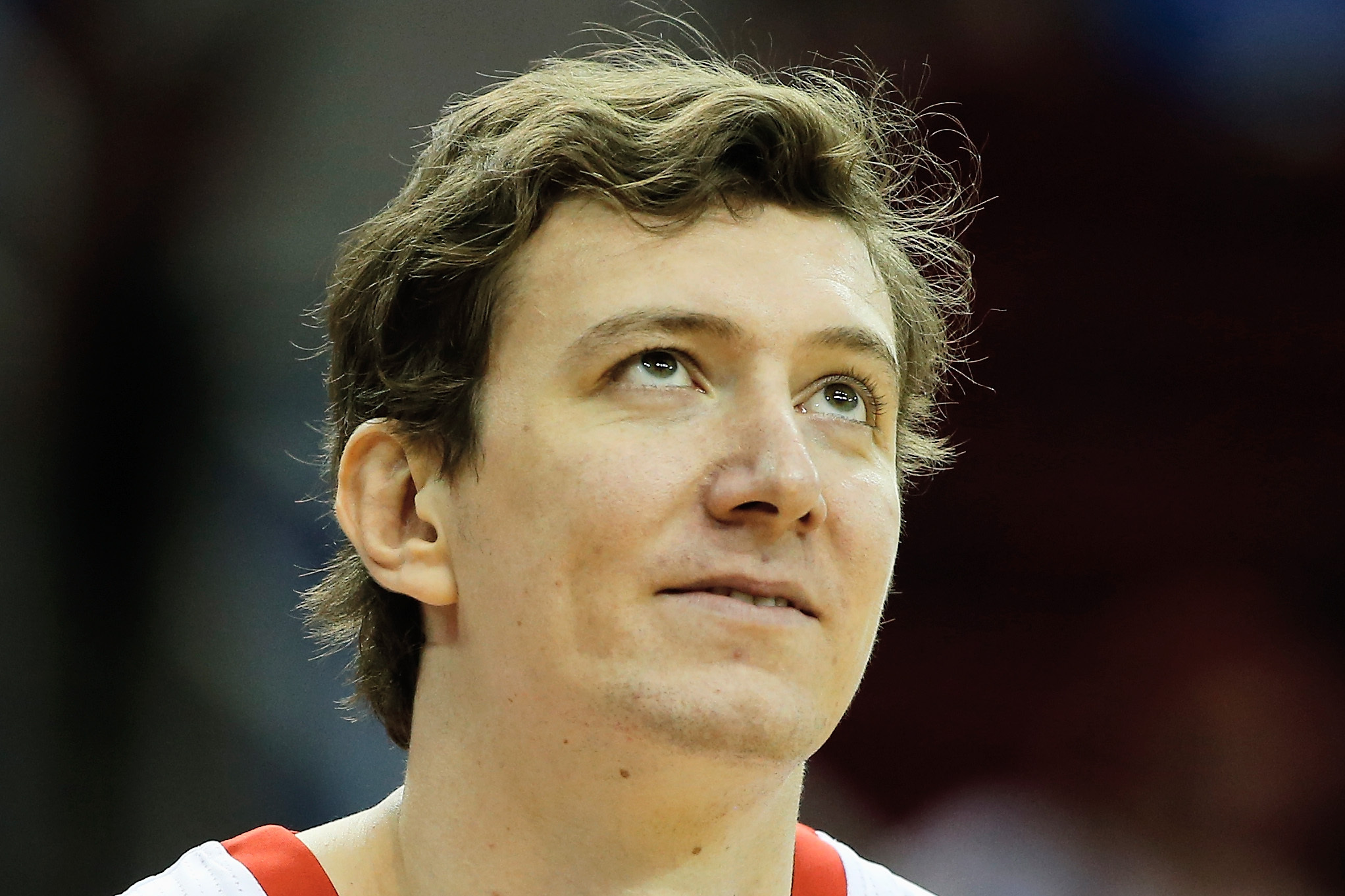 HOUSTON, TX - NOVEMBER 19:  Omer Asik #3 of the Houston Rockets waits on the court during the game against the Boston Celtics at the Toyota Center on November 19, 2013 in Houston, Texas. NOTE TO USER: User expressly acknowledges and agrees that, by downloading and or using this photograph, User is consenting to the terms and conditions of the Getty Images License Agreement.  (Photo by Scott Halleran/Getty Images)