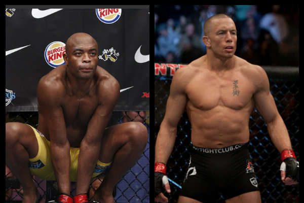 Anderson Silva and Georges St-Pierre