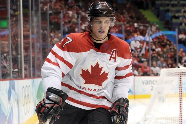 VANCOUVER, BC - FEBRUARY 26: Sidney Crosby #87 of Canada is seen during the ice hockey men's semifinal game between the Canada and Slovakia on day 15 of the Vancouver 2010 Winter Olympics at Canada Hockey Place on February 26, 2010 in Vancouver, Canada.  (Photo by Harry How/Getty Images)