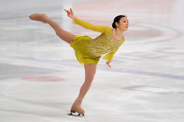 ZAGREB, CROATIA - DECEMBER 06:  Yuna Kim of Rebublic of Korea in action in the Ladies Short Program during Day Two of the ISU 46th Golden Spin of Zagreb at the Dom Sportova on December 6, 2013 in Zagreb, Croatia.  (Photo by Mike Hewitt/Getty Images)