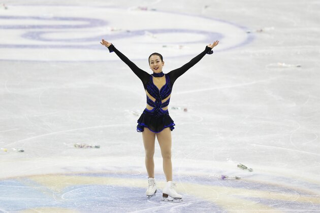 FUKUOKA, JAPAN - DECEMBER 07:  Mao Asada of Japan compete in the ladies's free skating during day three of the ISU Grand Prix of Figure Skating Final 2013/2014 at Marine Messe Fukuoka on December 7, 2013 in Fukuoka, Japan.  (Photo by Atsushi Tomura/Getty Images)
