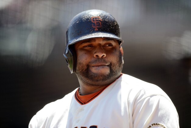 May 26, 2013; San Francisco, CA, USA; San Francisco Giants third baseman Pablo Sandoval (48) gets ready to bat on the on deck circle during the first inning against the Colorado Rockies at AT&T Park. Mandatory Credit: Bob Stanton-USA TODAY Sports