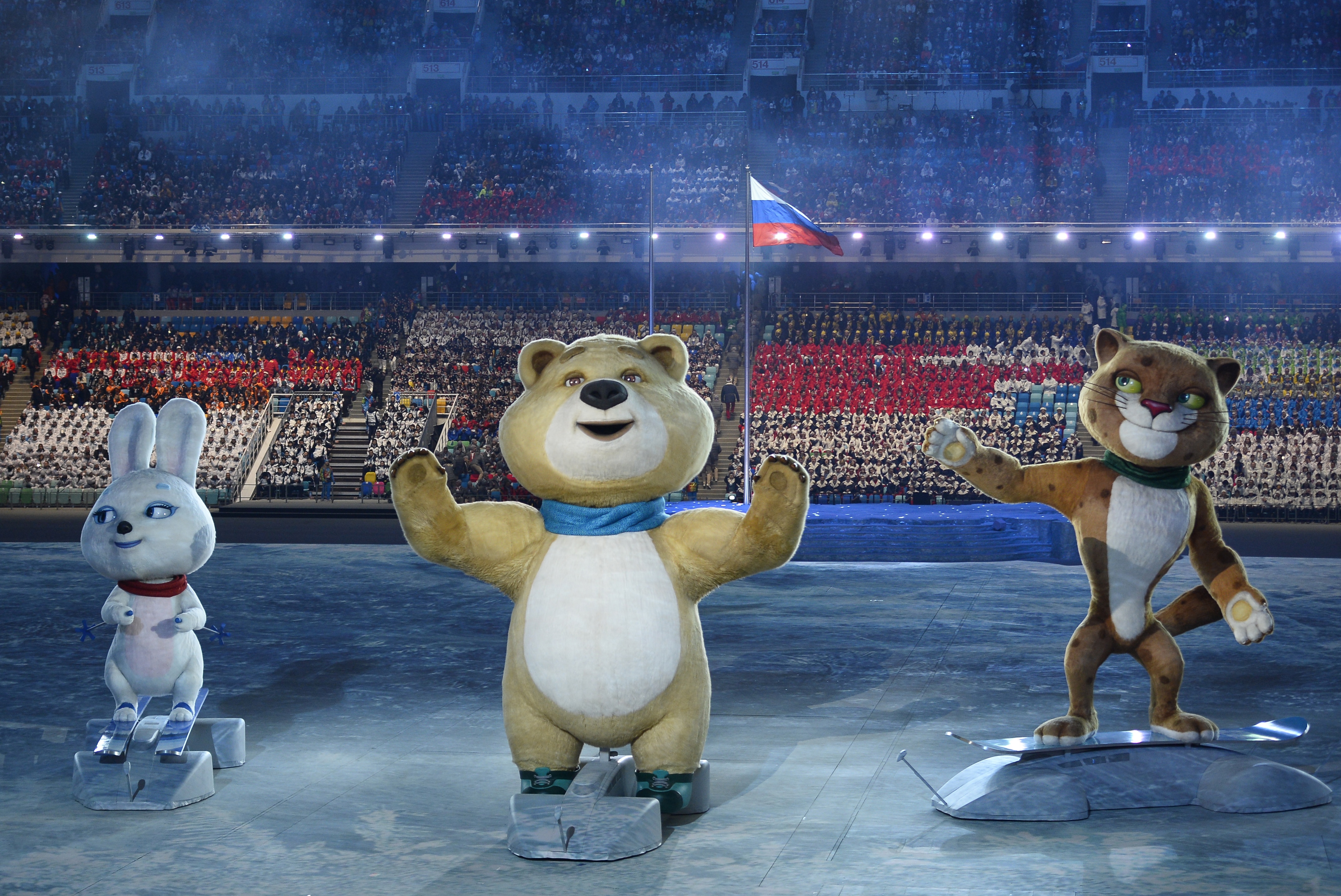 Olympic Mascots Highlighted a Dazzling Opening Ceremony in Sochi