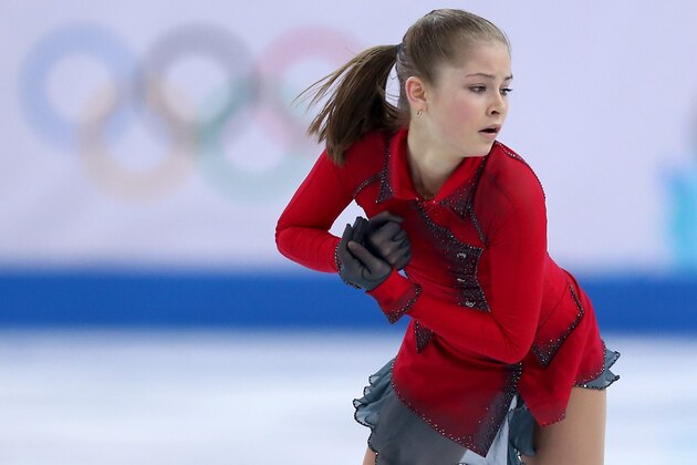 SOCHI, RUSSIA - FEBRUARY 09:  Yulia Lipnitskaya of Russia competes in the Team Ladies Free Skating during day two of the Sochi 2014 Winter Olympics at Iceberg Skating Palace onon February 9, 2014 in Sochi, Russia.  (Photo by Matthew Stockman/Getty Images)
