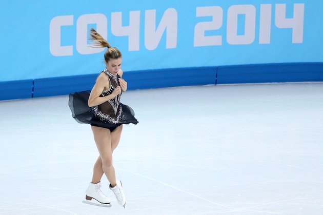 SOCHI, RUSSIA - FEBRUARY 08:  Ashley Wagner of the United States competes in the Figure Skating Team Ladies Short Program during day one of the Sochi 2014 Winter Olympics at Iceberg Skating Palace on February 8, 2014 in Sochi, Russia.  (Photo by Matthew Stockman/Getty Images)