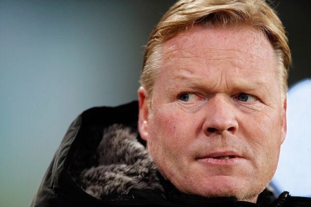 EINDHOVEN, NETHERLANDS - JANUARY 30:  Feyenoord Manager / Coach, Ronald Koeman looks on during the KNVB Dutch Cup match between PSV Eindhoven and Feyenoord Rotterdam at Philips Stadion on January 30, 2013 in Eindhoven, Netherlands.  (Photo by Dean Mouhtaropoulos/Getty Images)