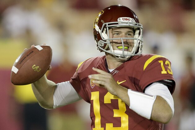 Southern California quarterback Max Wittek throws against Washington State during the second half of an NCAA college football game in Los Angeles, Saturday, Sept. 7, 2013. (AP Photo/Chris Carlson) Southern California quarterback Max Wittek throws against Washington State during the second half of an NCAA college football game in Los Angeles, Saturday, Sept. 7, 2013. (AP Photo/Chris Carlson)