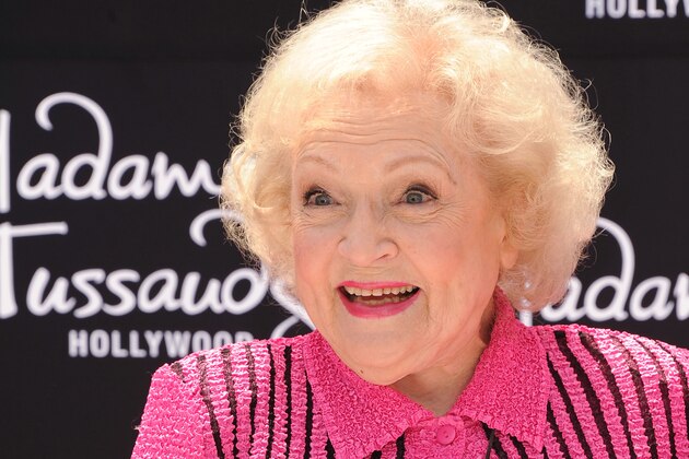 Betty White attends her wax figure unveiling at Madame Tussauds on Monday, June 4, 2012 in Los Angeles. (Photo by Katy Winn/Invision/AP)