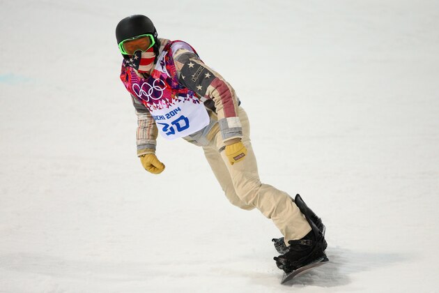SOCHI, RUSSIA - FEBRUARY 10:  Shaun White of the United States trains during Snowboard Halfpipe practice during day 3 of the Sochi 2014 Winter Olympics at Rosa Khutor Extreme Park on February 8, 2014 in Sochi, Russia.  (Photo by Cameron Spencer/Getty Images)