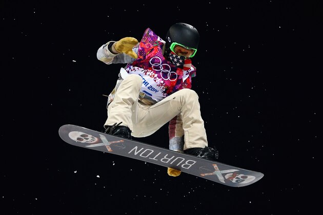 SOCHI, RUSSIA - FEBRUARY 10:  Shaun White of the United States trains during Snowboard Halfpipe practice during day 3 of the Sochi 2014 Winter Olympics at Rosa Khutor Extreme Park on February 8, 2014 in Sochi, Russia.  (Photo by Cameron Spencer/Getty Images)