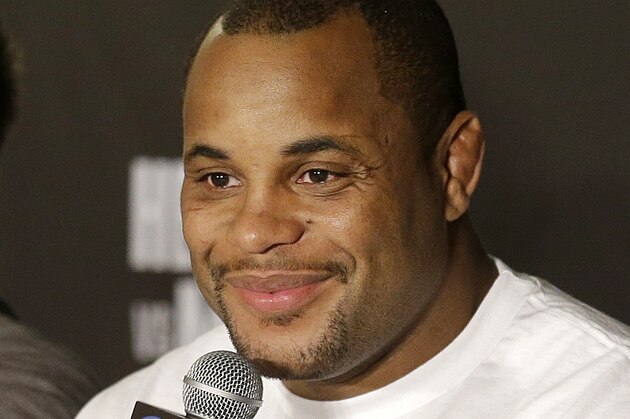 Daniel Cormier speaks at a news conference after beating Frank Mir in a UFC heavyweight mixed martial arts fight in San Jose, Calif., Saturday, April 20, 2013. (AP Photo/Thomas Mendoza) Daniel Cormier speaks at a news conference after beating Frank Mir in a UFC heavyweight mixed martial arts fight in San Jose, Calif., Saturday, April 20, 2013. (AP Photo/Thomas Mendoza)