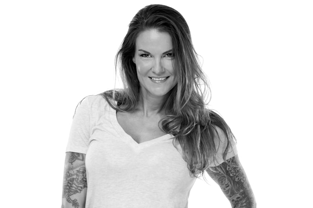 Lita backstage at Raw 1000
