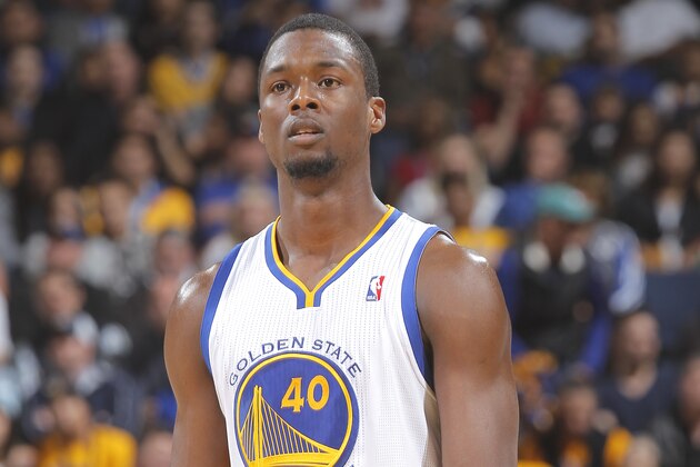 OAKLAND, CA - JANUARY 26: Harrison Barnes #40 of the Golden State Warriors in a game against the Portland Trail Blazers on January 26, 2014 at Oracle Arena in Oakland, California. NOTE TO USER: User expressly acknowledges and agrees that, by downloading and or using this photograph, user is consenting to the terms and conditions of Getty Images License Agreement. Mandatory Copyright Notice: Copyright 2014 NBAE (Photo by Rocky Widner/NBAE via Getty Images)