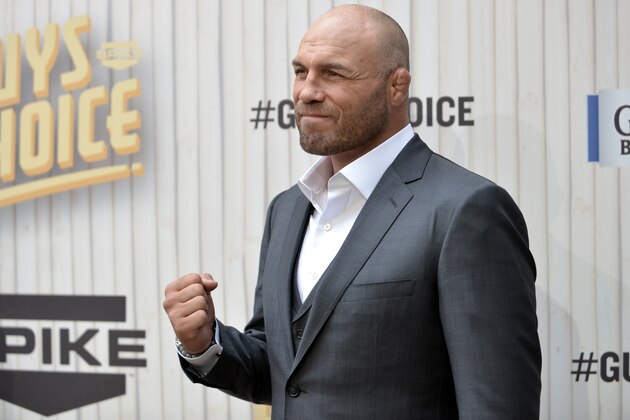 Randy Couture arrives at Spike TV's Guys Choice Awards at Sony Pictures Studios on Saturday, June 8, 2013, in Culver City, Calif. (Photo by Richard Shotwell/Invision/AP)