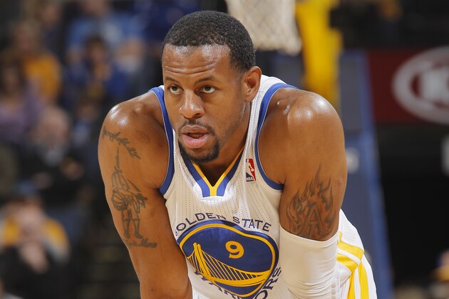 OAKLAND, CA - JANUARY 30: Andre Iguodala #9 of the Golden State Warriors in a game against the Los Angeles Clippers on January 30, 2014 at Oracle Arena in Oakland, California. NOTE TO USER: User expressly acknowledges and agrees that, by downloading and or using this photograph, user is consenting to the terms and conditions of Getty Images License Agreement. Mandatory Copyright Notice: Copyright 2014 NBAE (Photo by Rocky Widner/NBAE via Getty Images)