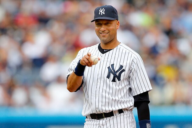 NEW YORK, NY - JULY 28:  Derek Jeter #2 of the New York Yankees in action against the Tampa Bay Rays at Yankee Stadium on July 28, 2013  in the Bronx borough of New York City. The Yankees defeated the Rays 6-5.  (Photo by Jim McIsaac/Getty Images)