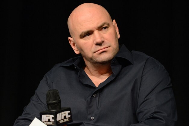 Dec 28, 2013; Las Vegas, NV, USA;   UFC president Dana White at a press conference to introduce the new digital platform UFC Fight Pass at the MGM Grand Garden Arena. Mandatory Credit: Jayne Kamin-Oncea-USA TODAY Sports