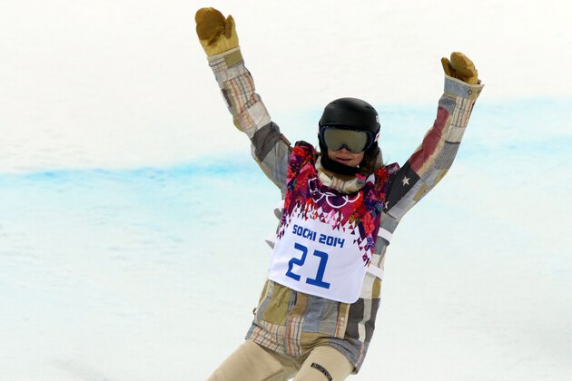 SOCHI, RUSSIA - FEBRUARY 12: (FRANCE OUT) Kaitlyn Farrington of USA wins the gold medal during the Snowboarding Women's Halfpipe at the Rosa Khutor Extreme Park on February 12, 2014 in Sochi, Russia. (Photo by Christophe Pallot/Agence Zoom/Getty Images) SOCHI, RUSSIA - FEBRUARY 12: (FRANCE OUT) Kaitlyn Farrington of USA wins the gold medal during the Snowboarding Women's Halfpipe at the Rosa Khutor Extreme Park on February 12, 2014 in Sochi, Russia. (Photo by Christophe Pallot/Agence Zoom/Getty Images)