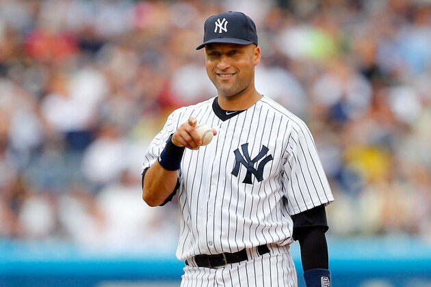 NEW YORK, NY - JULY 28:  Derek Jeter #2 of the New York Yankees in action against the Tampa Bay Rays at Yankee Stadium on July 28, 2013  in the Bronx borough of New York City. The Yankees defeated the Rays 6-5.  (Photo by Jim McIsaac/Getty Images)