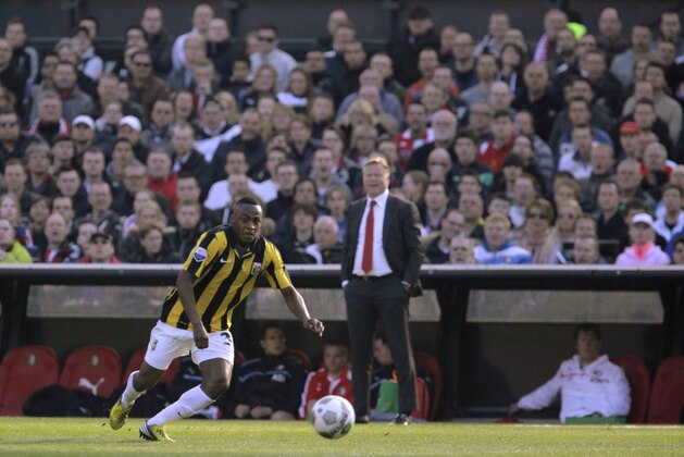 ROTTERDAM, NETHERLANDS - APRIL 21:  Renato Ibarra of Vitesse in action during the Dutch Eredivisie match between Feyenoord and Vitesse held on April 21, 2013 at the De Kuip Stadion in Rotterdam, Netherlands. (Photo by Anoek de Groot/EuroFootball/Getty Images)