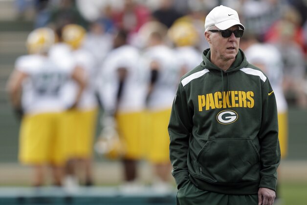 Green Bay Packers general manager Ted Thompson during NFL football training camp Saturday, July 27, 2013, in Green Bay, Wis. (AP Photo/Morry Gash)