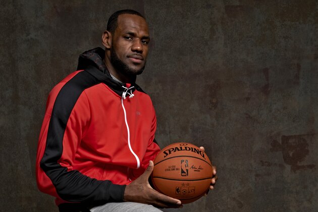 NEW ORLEANS, LA - FEBRUARY 14:  LeBron James #6 of the Miami Heat poses for portraits during the NBAE Circuit as part of 2014 All-Star Weekend at the Hyatt Regency Hotel on February 14, 2014 in New Orleans, Louisiana. NOTE TO USER: User expressly acknowledges and agrees that, by downloading and/or using this photograph, user is consenting to the terms and conditions of the Getty Images License Agreement.  Mandatory Copyright Notice: Copyright 2014 NBAE (Photo by  Jennifer Pottheiser/NBAE via Getty Images)