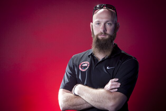 United States Olympic Winter Games Para-skier Heath Calhoun poses for a portrait at the 2013 Team USA Media Summit on Tuesday, October 1, 2013 in Park City, UT. (AP Photo/Carlo Allegri)
