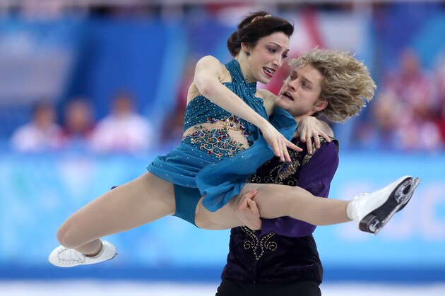 SOCHI, RUSSIA - FEBRUARY 09: Meryl Davis and Charlie White of the United States compete in the Team Ice Dance Free Dance during day two of the Sochi 2014 Winter Olympics at Iceberg Skating Palace onon February 9, 2014 in Sochi, Russia. (Photo by Matthew Stockman/Getty Images) SOCHI, RUSSIA - FEBRUARY 09: Meryl Davis and Charlie White of the United States compete in the Team Ice Dance Free Dance during day two of the Sochi 2014 Winter Olympics at Iceberg Skating Palace onon February 9, 2014 in Sochi, Russia. (Photo by Matthew Stockman/Getty Images)