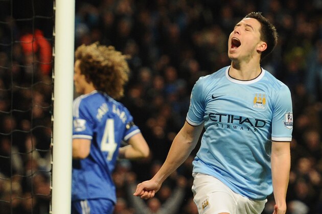 MANCHESTER, ENGLAND - FEBRUARY 15: Samir Nasri of Manchester City celebrates scoring during the FA Cup fifth round match between Manchester City and Chelsea at Etihad Stadium on February 15, 2014 in Manchester, England. (Photo by Shaun Botterill/Getty Images) MANCHESTER, ENGLAND - FEBRUARY 15: Samir Nasri of Manchester City celebrates scoring during the FA Cup fifth round match between Manchester City and Chelsea at Etihad Stadium on February 15, 2014 in Manchester, England. (Photo by Shaun Botterill/Getty Images)