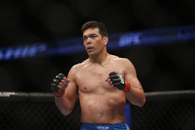 Lyoto Machida during his UFC 157 light heavyweight mixed martial arts match against Dan Henderson in Anaheim, Calif., Saturday, Feb. 23, 2013. (AP Photo/Jae C. Hong)