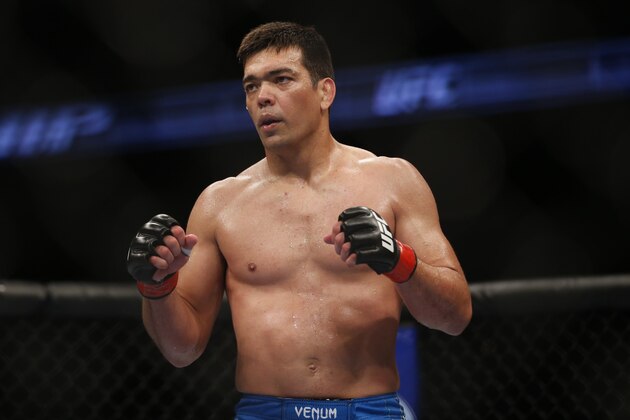 Lyoto Machida during his UFC 157 light heavyweight mixed martial arts match against Dan Henderson in Anaheim, Calif., Saturday, Feb. 23, 2013. (AP Photo/Jae C. Hong)