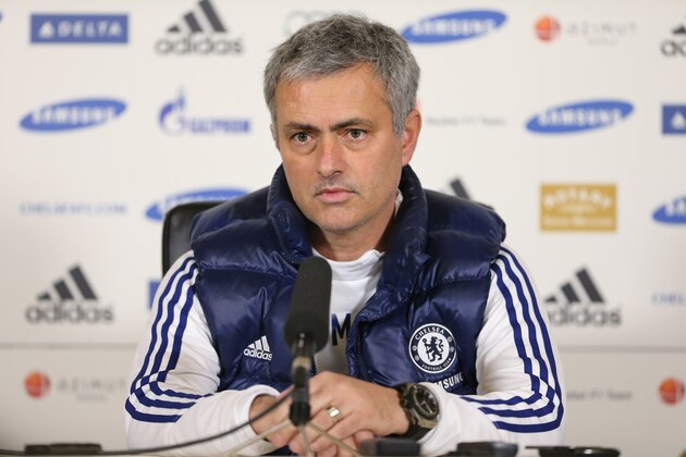 COBHAM, ENGLAND - FEBRUARY 14: Chelsea manager Jose Mourinho speaks to the press during a Chelsea Press Conference at Chelsea Training Ground on February 14, 2014 in Cobham, England. (Photo by Ian Walton/Getty Images) COBHAM, ENGLAND - FEBRUARY 14: Chelsea manager Jose Mourinho speaks to the press during a Chelsea Press Conference at Chelsea Training Ground on February 14, 2014 in Cobham, England. (Photo by Ian Walton/Getty Images)