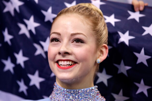 SOCHI, RUSSIA - FEBRUARY 09:  Gracie Gold of the United States waits for her score in the Team Ladies Free Skating during day one of the Sochi 2014 Winter Olympics at Iceberg Skating Palace onon February 9, 2014 in Sochi, Russia.  (Photo by Pool/Getty Images)